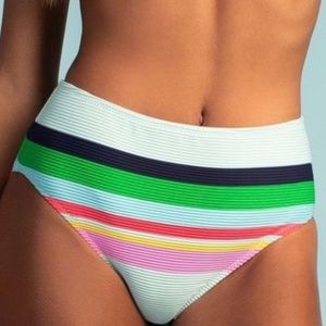 NWT $84 TRINA TURK US 10  DECO STRIPE BOTTOM